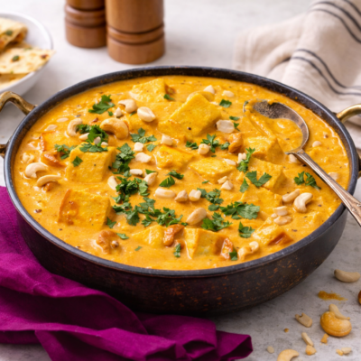 Mushroom & Cashew Paneer Korma (V)