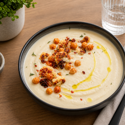 Winter Cauliflower Coconut Soup (v)