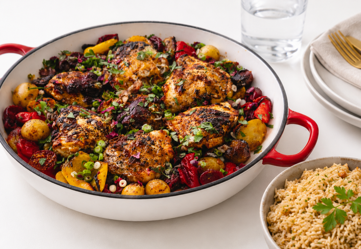 Spanish Chorizo & Chicken Bake