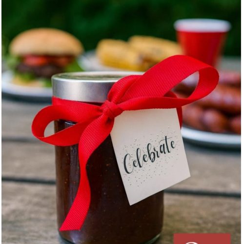 BBQ Sauce christmas jar cart